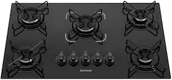 Cooktop Essencial 5 Bocas: Preto